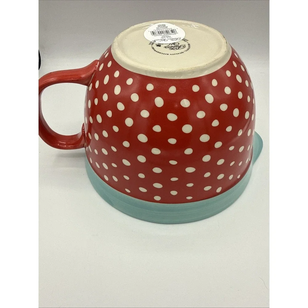 The Pioneer Woman 2.83-Quart Batter Bowl Polka Dot NWT